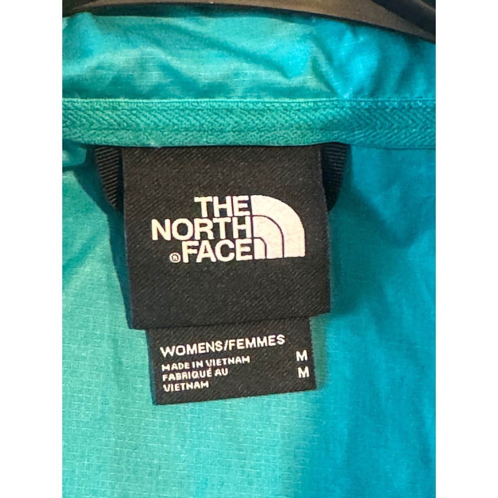 THE NORTH FACE Women M Teal Orange Pink  Fanorak Windbreaker Jacket  Packable - Picture 8 of 11